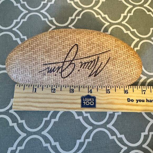 Maui Jim woven faux bamboo sunglasses hard shell clamshell case Unisex Brown - Picture 7 of 9